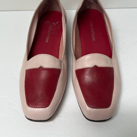 Enzo Angiolini Leather Flats Womens Liberty Pink Two Tone Aebellevue Size 6.5M - Picture 3 of 11